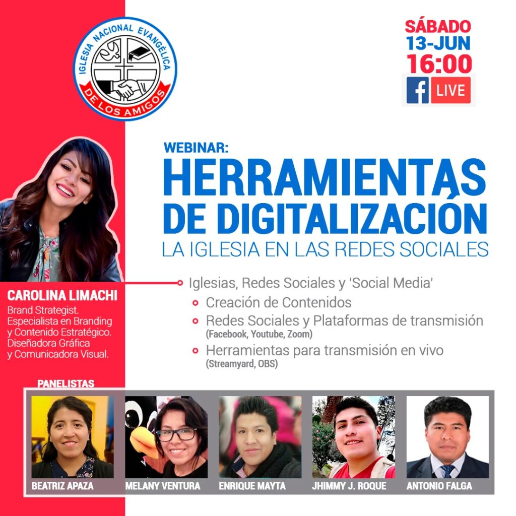 Boletín para un webinar: Herramientas de Digitalización