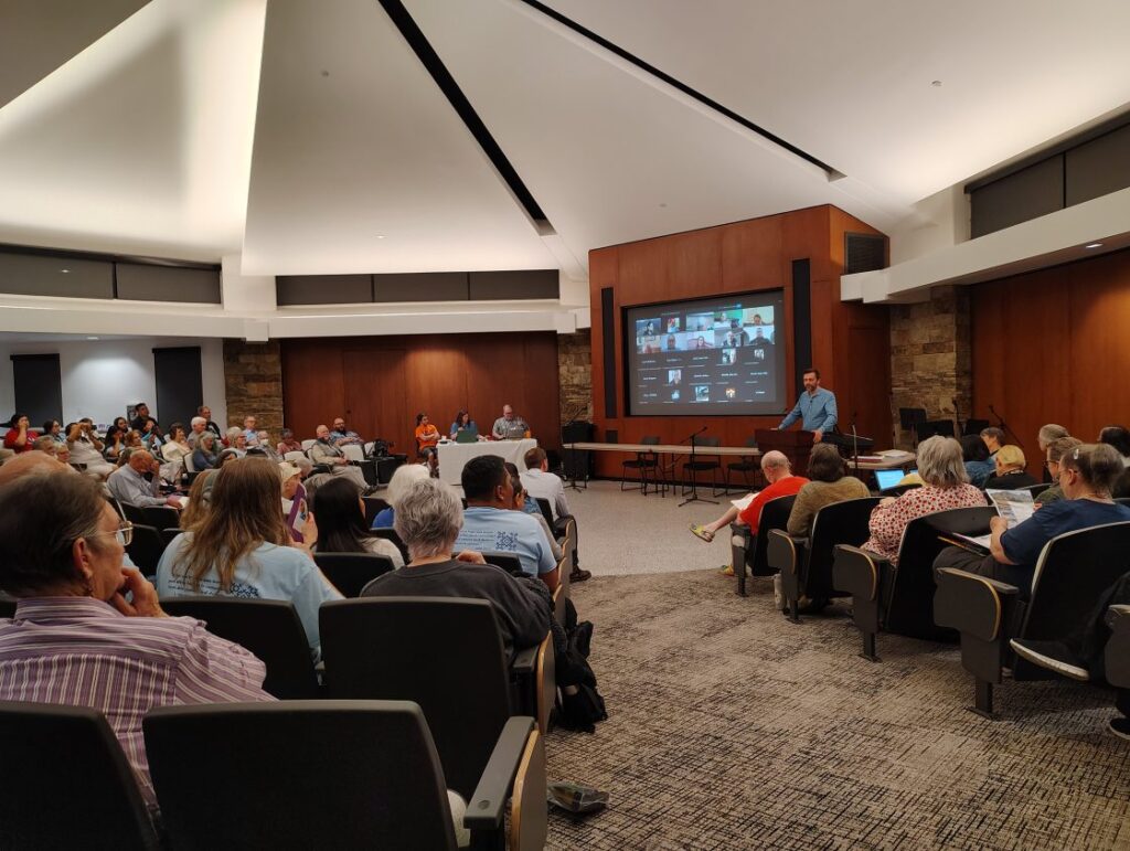Evan Welkin speaking at the 2025 Section Meeting