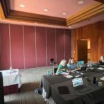 People having an online meeting