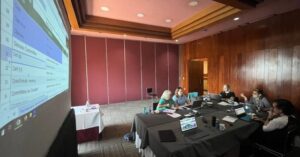 People having an online meeting